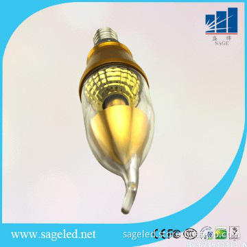 2W hot-selling led candle lights candle bulbs